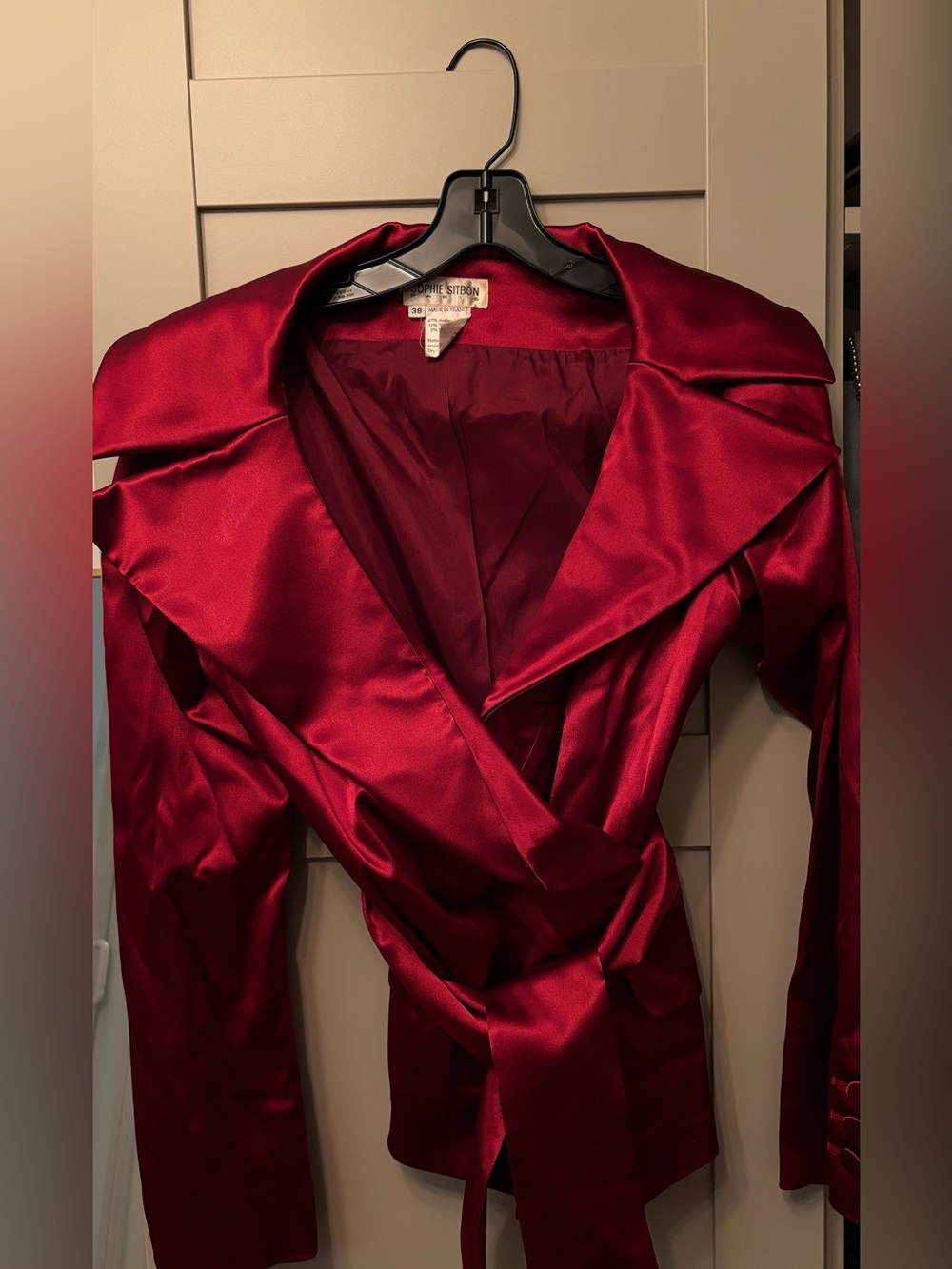 Women’s Satin Wrap Jacket -